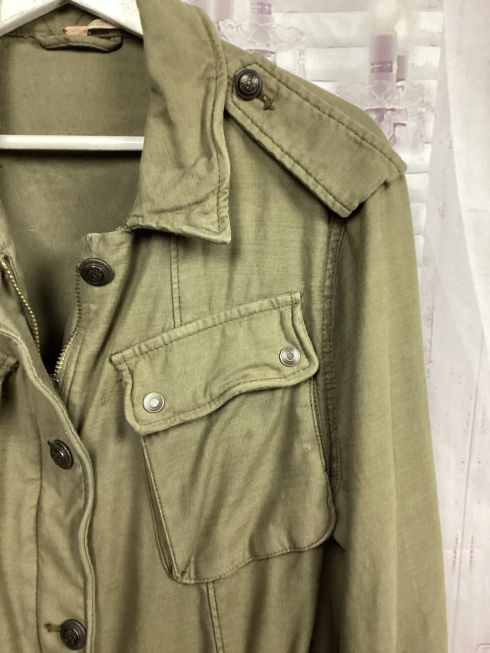 Free People Not Your Brothers Surplus Jacket Military Army‎ Cargo L - Picture 3 of 12